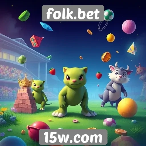 Variedade de jogos disponíveis em folk.bet